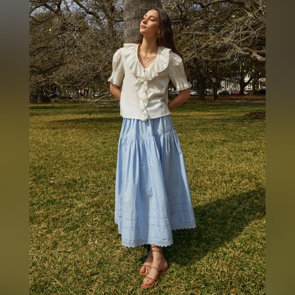 o.p.t Dresses & Skirts - o.p.t Beth Cotton Maxi Skirt NWT